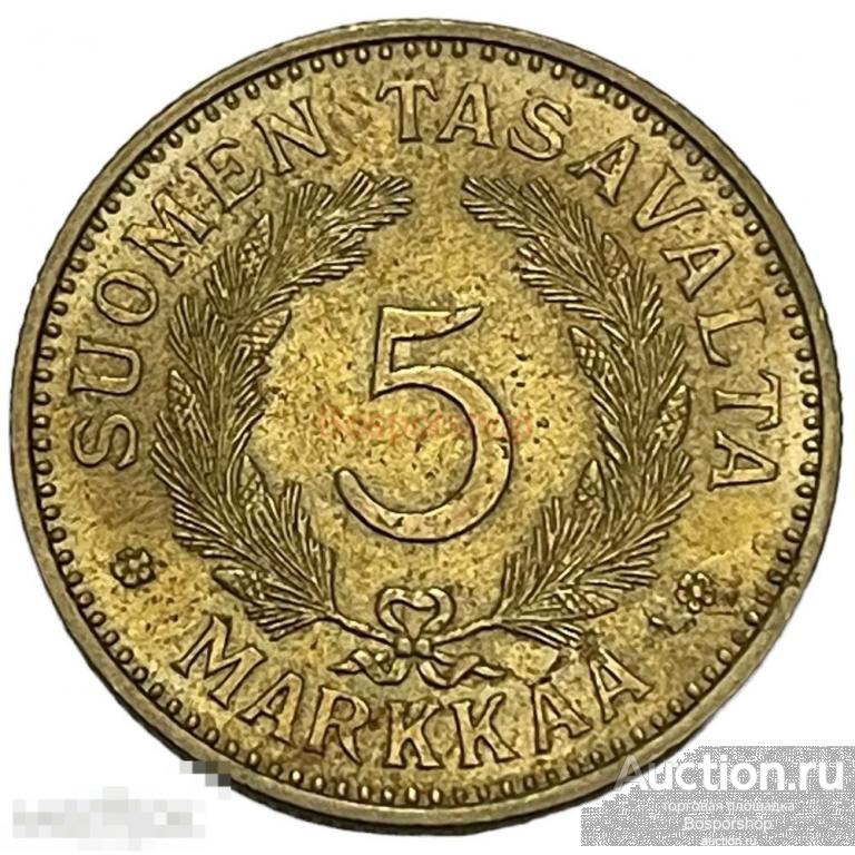 Финляндия 5 марок 1937 г. 