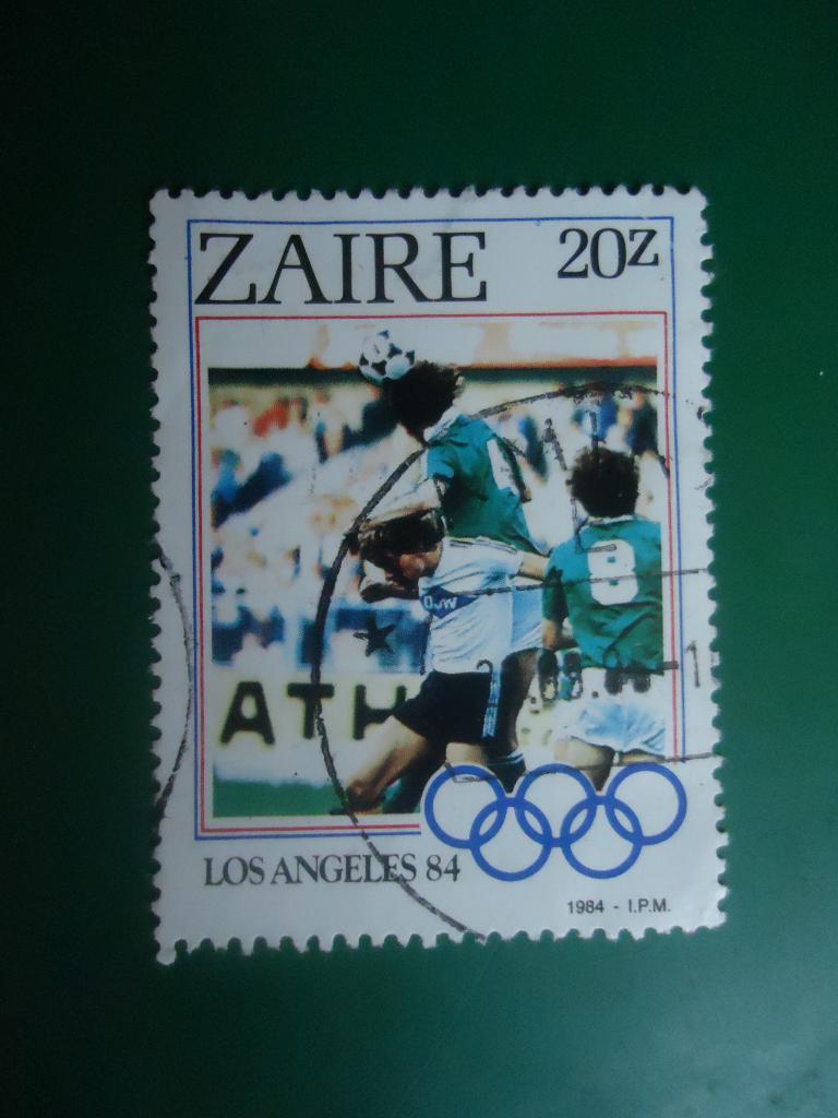 1984 г.  Заир  гаш. без клея.