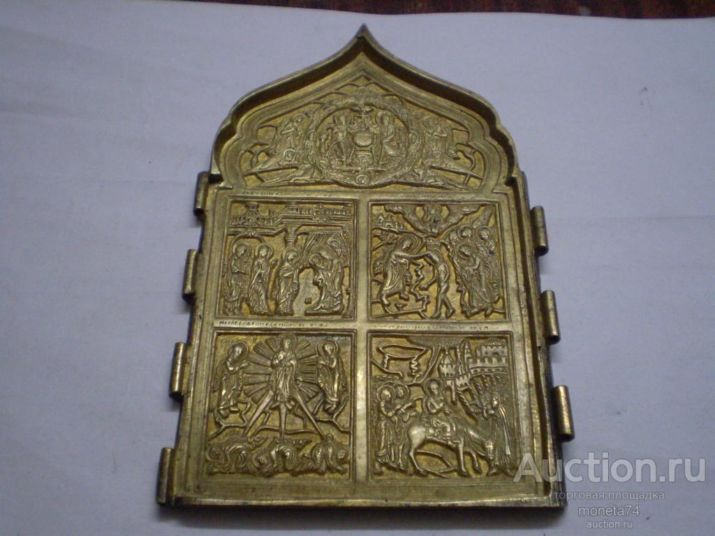 Створка от четырехстворчатого складня. б