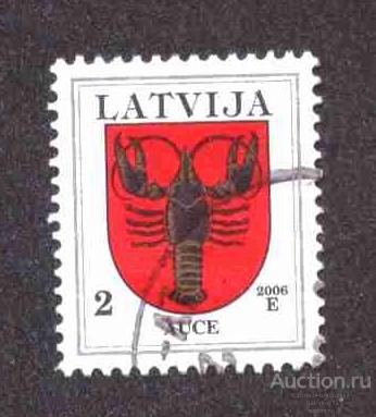 Латвия     гашеная   2006   год   герб    №   4335