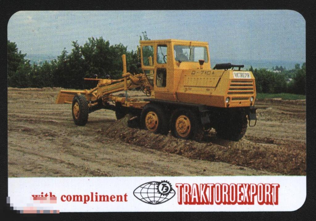 Календарик. Трактор. Трактороэкспорт. 1973 г. Пластик. 