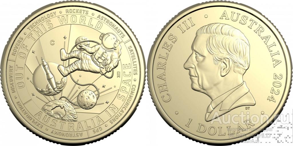 Австралия 1 доллар, 2024 Австралия в космосе