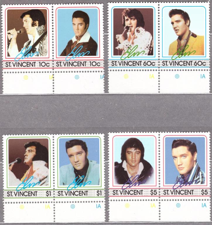 Сент-Винсент. 1985. Элвис Пресли. **