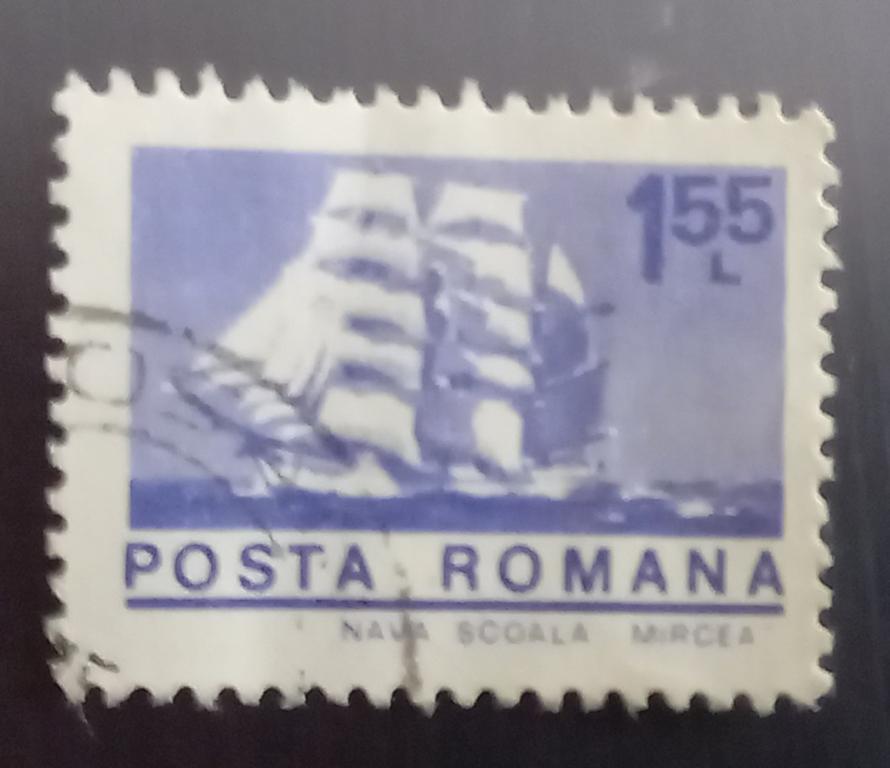 Румыния 1974 год Флот Парусник  Гаш