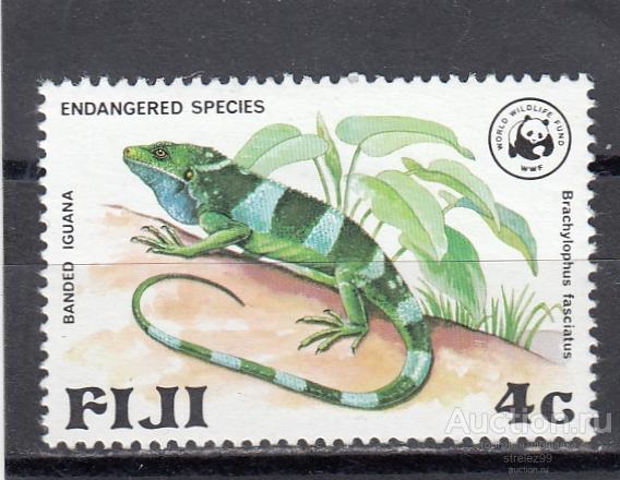 FIJI ФИДЖИ   Фауна Ящерица № 387  1979  Сост**   MNH