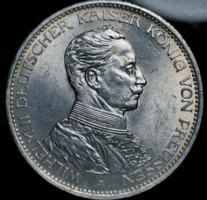 3 марки ПРУССИЯ 1914г. UNC.