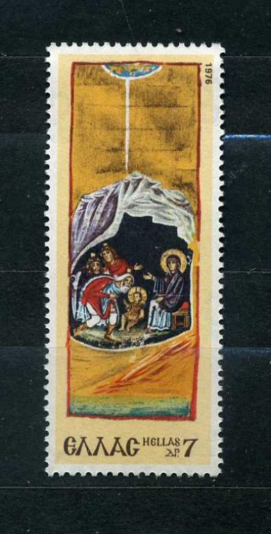 Греция. РОЖДЕСТВО Иконы. Древние Храмовые ФРЕСКИ. 1976.**