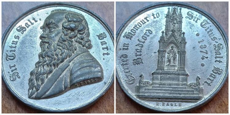1874 год. Великобритания. Сэр Титус Солт. Монумент.