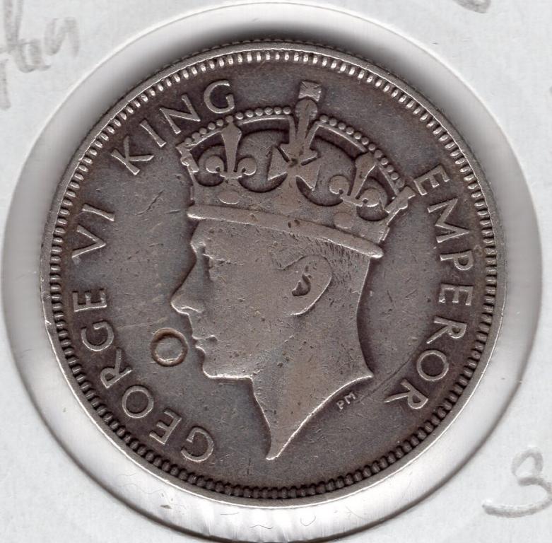 1 флорин - Фиджи - 1937 - серебро 500 - KM#10