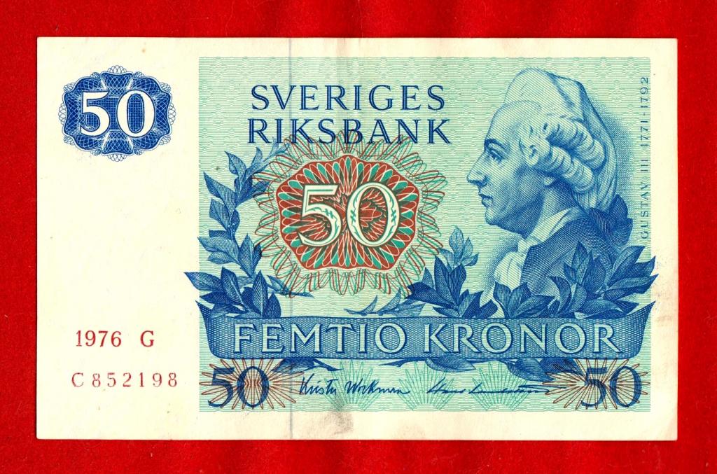 Швеция, 50 крон, 1976, XF, G № C 852198