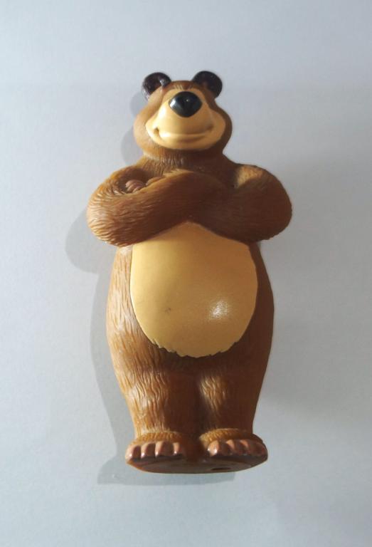 Игрушка мишка медведь из серии Маша и Медведь резиновая игрушка