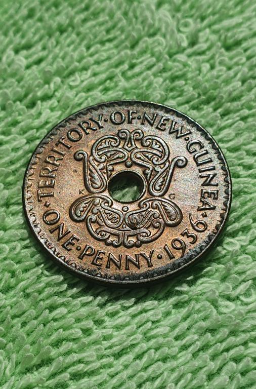 1 пенни, 1936 год, Папуа – Новая Гвинея - мандатная территория Австралии