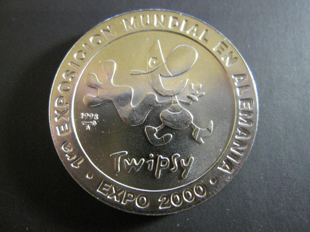 КУБА 1 песо 1998 Выставка в Германии UNC!