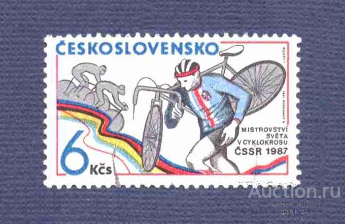 Чехословакия     гашеная  1987  год   спорт   №  4375