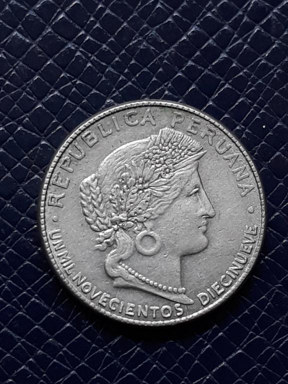 Перу 5 сентаво 1919 КМ 213.1