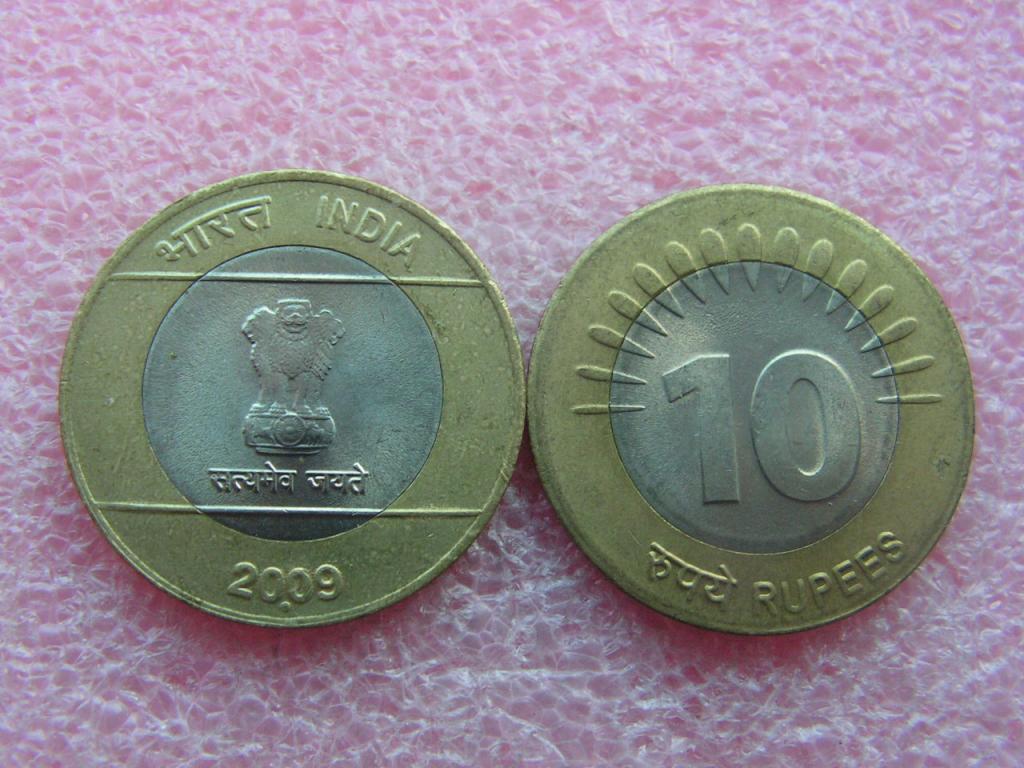 Индия 10 рупий 2009 unc / Нойда
