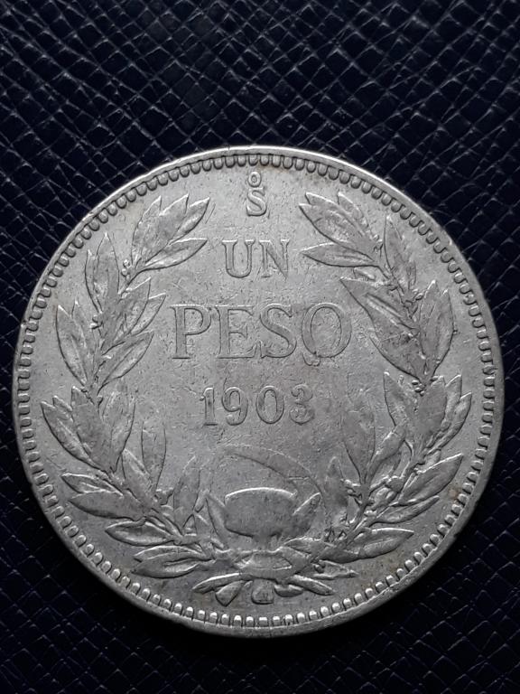 Чили 1 песо 1903 КМ 152.2