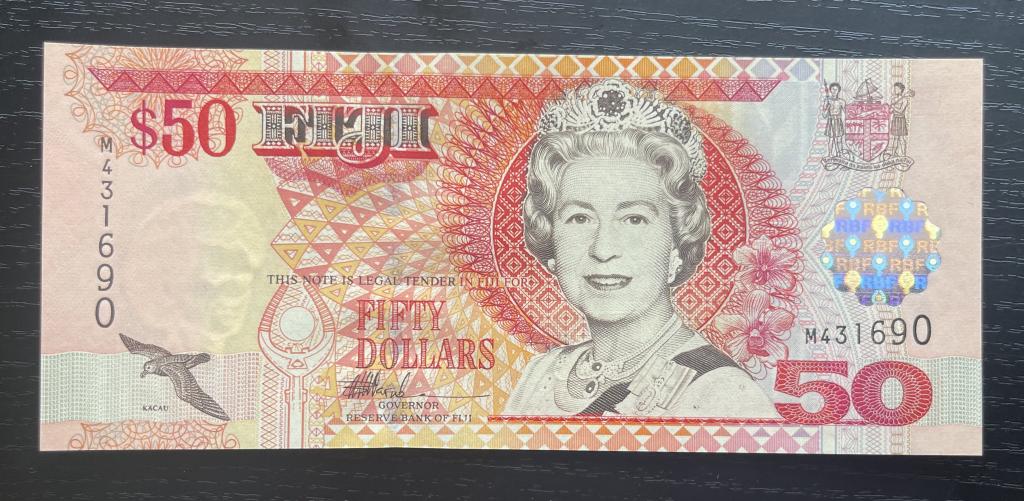 50 долларов Фиджи 2002 UNC