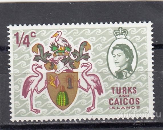 TURKS & CAICOS ISLANDS КАЙКОС   Геральдика Герб № 223  1971 Сост**  MNH