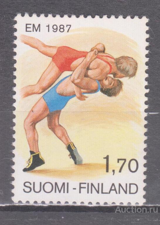 Финляндия 1987 чемпионат Европы по борьбе в Хельсинки Mi1013 MNH