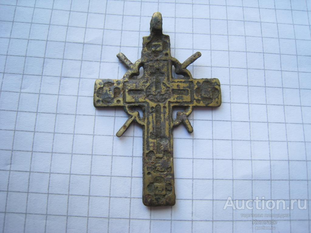 Старинный нательный крестик - крест тельник