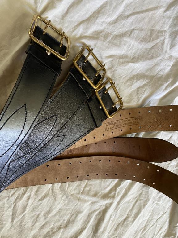 Ремень кожаный для офицеров в ВМФ СССР.  новый.