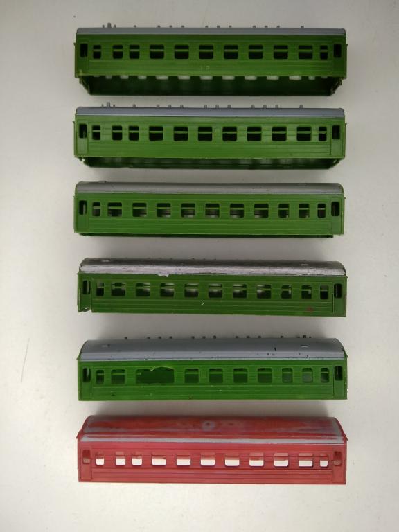 12мм (TT)  Корпуса 4-х осных пассажирских вагонов start,с повреждениями