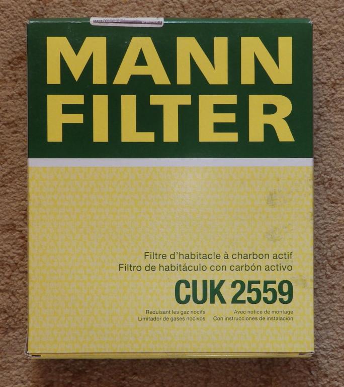 MANN FILTER CUK2559 Фильтр салона угольный
