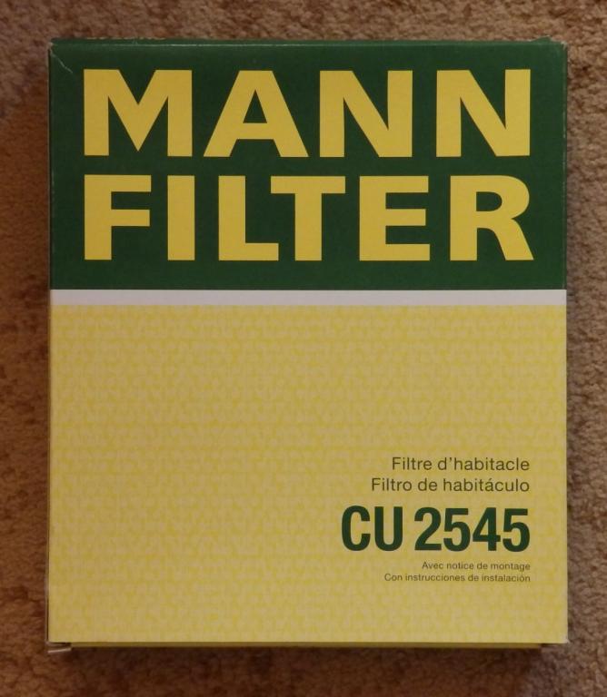 MANN FILTER CU2545 Фильтр салона