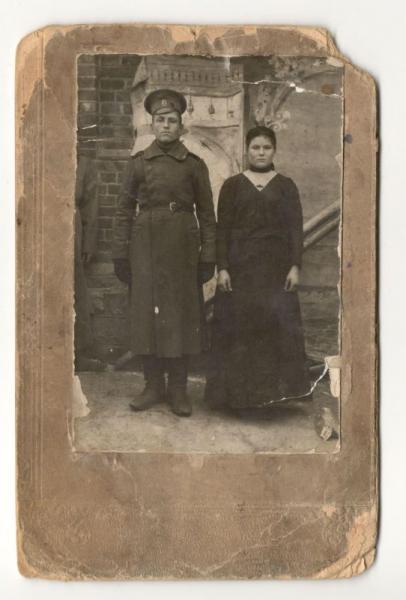 Фотография Солдат и девушка, до 1917 (024197)