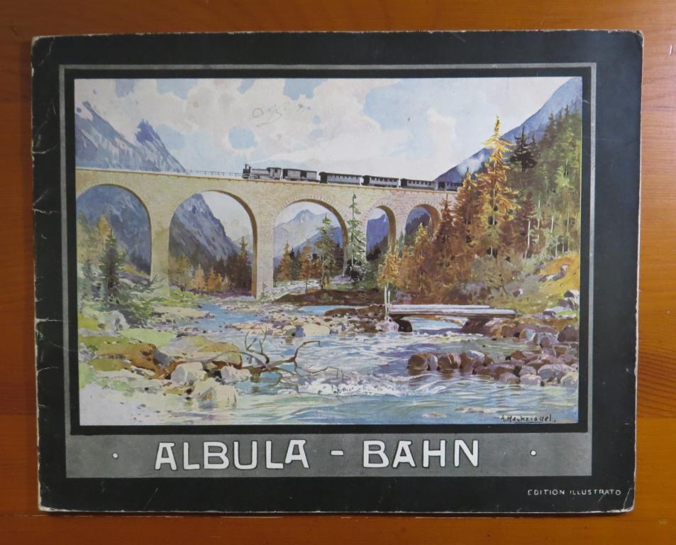 ❗️ Альбом - железная дорога Альбула - Швейцария - 1900-е гг. - Красивые виды!!! Нечастый! ❗️
