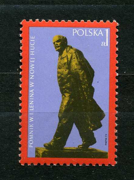 Польша. Ленин. Знаменитый памятник. ЖЁЛТЫЙ ЛЕНИН. Серия. 1973**