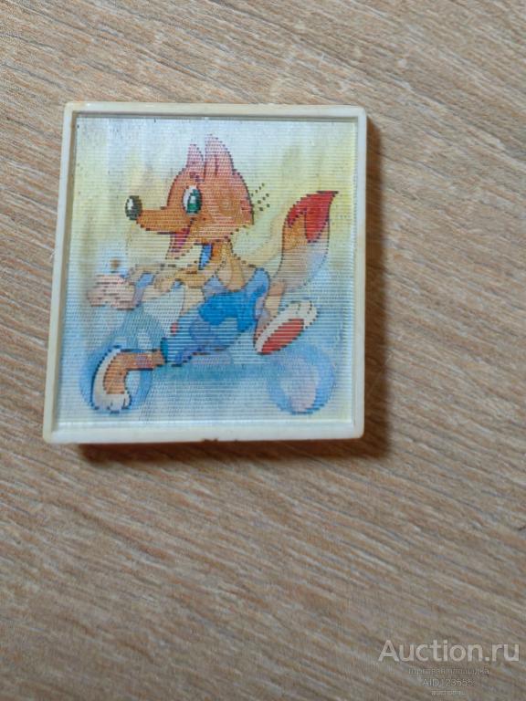 ЗНАК детский переливной стерео ГЕРОИ СКАЗОК И МУЛЬТФИЛЬМОВ ЛИСЕНОК