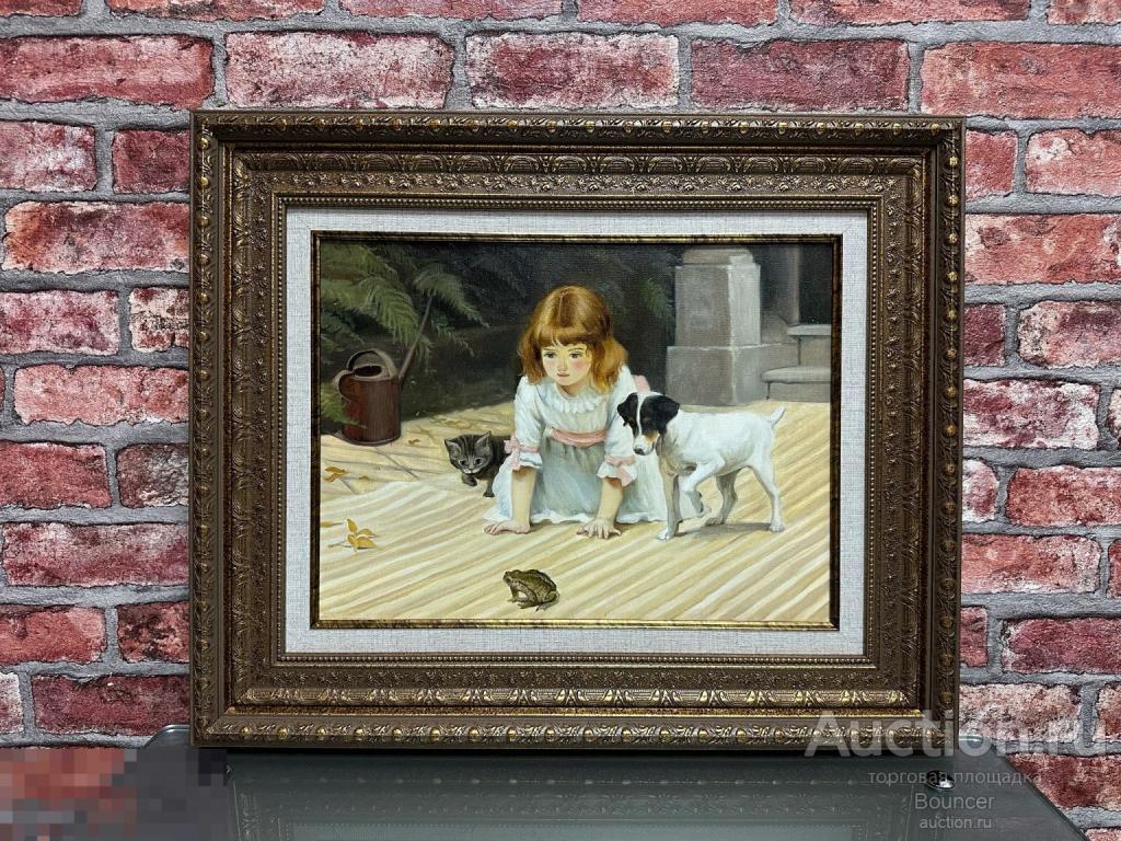 Картина &quot;Любопытство&quot;. Холст, масло, лак. Катырева С. 2024 год 