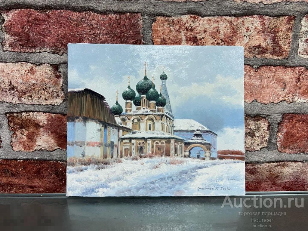 Картина &quot;Алексеевский монастырь&quot;. Холст на картоне, масло. Грибенников Василий. 2023 год 
