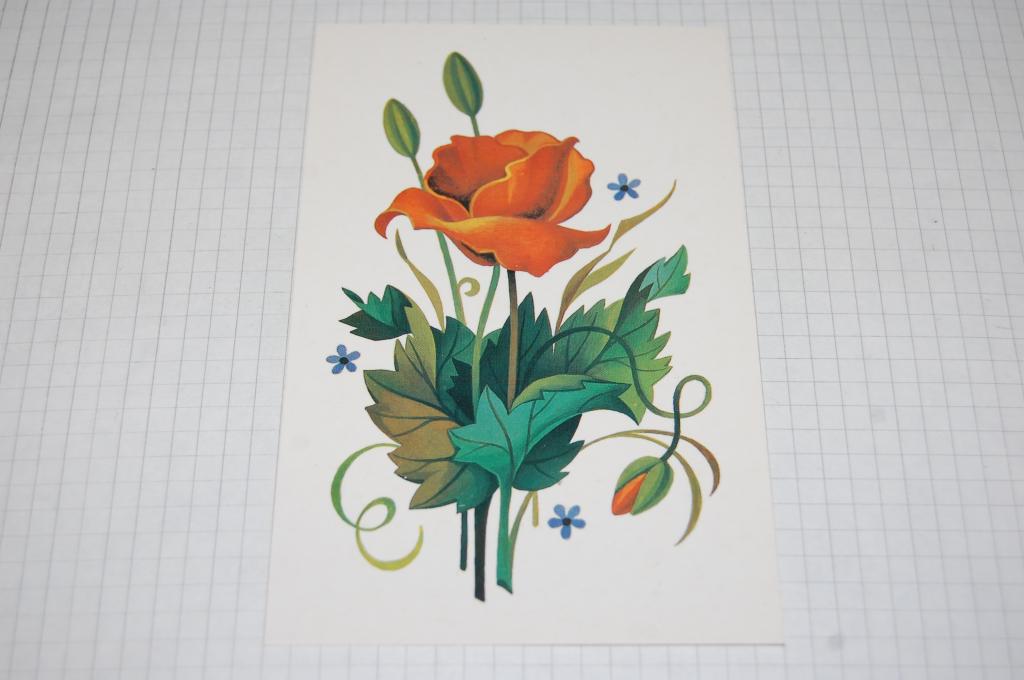 1987 г. КРАСНЫЙ МАК худ.Пешехонов чистая