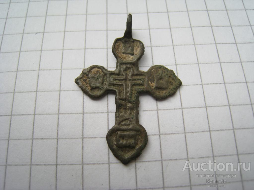 Старинный нательный крестик - крест тельник