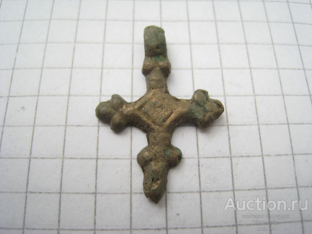 Старинный нательный крестик - крест тельник / домонгол