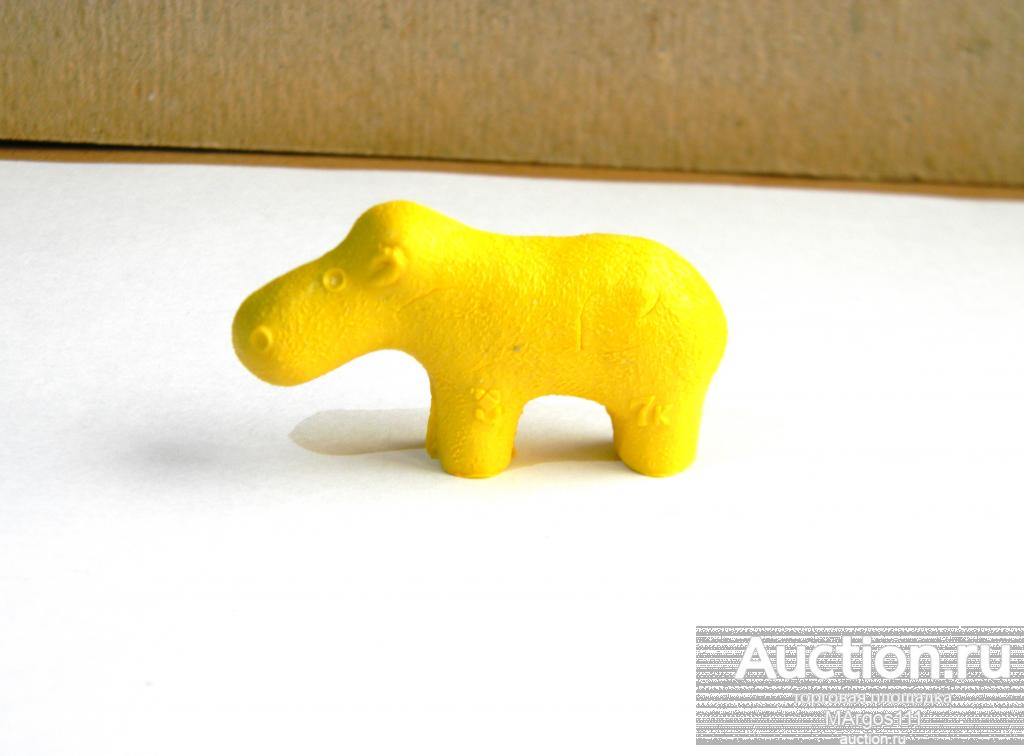 БЕГЕМОТ БЕГЕМОТИК  7 копеек литая резина СССР