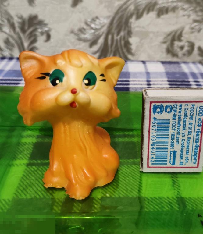 резиновая игрушка КОТЕНОК СССР.Кот, котик, кошка.8,0 см. 