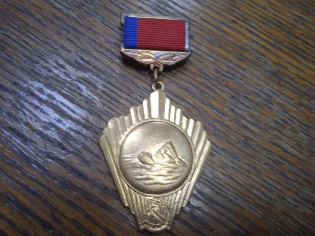 Медаль Госкомитета при совете министров РСФСР.Плавание 1 место.
