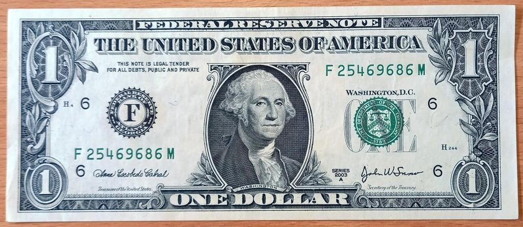 К27.528 1 ДОЛЛАР США СЕРИЯ 2003 A ATLANTA GEORGIA