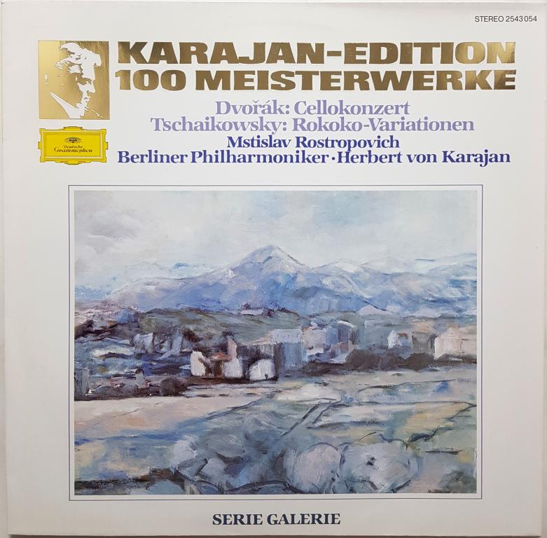 Herbert Von Karajan "Dvorak: Cellokonze Tschaikowsky: Rokoko-Variationen" 1982 Lp