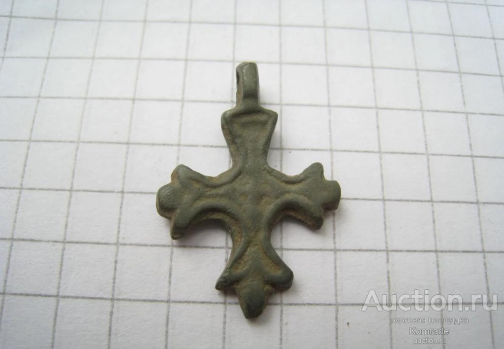 Старинный нательный крестик - крест тельник / домонгол