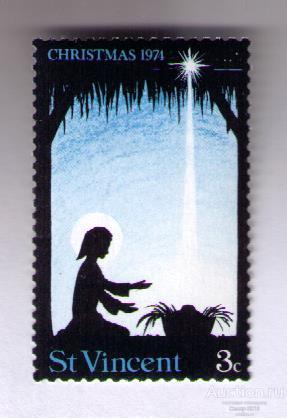 Сент Винсент 1974 Рождество Ночное небо MNH**