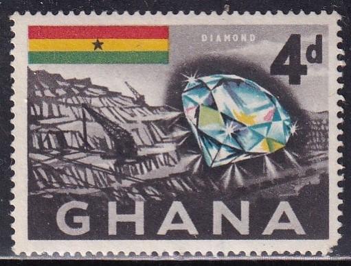 Гана 1959 г. Добыча алмазов. Рудник. Экскаватор  Mi GH 54  чистая ЧБН