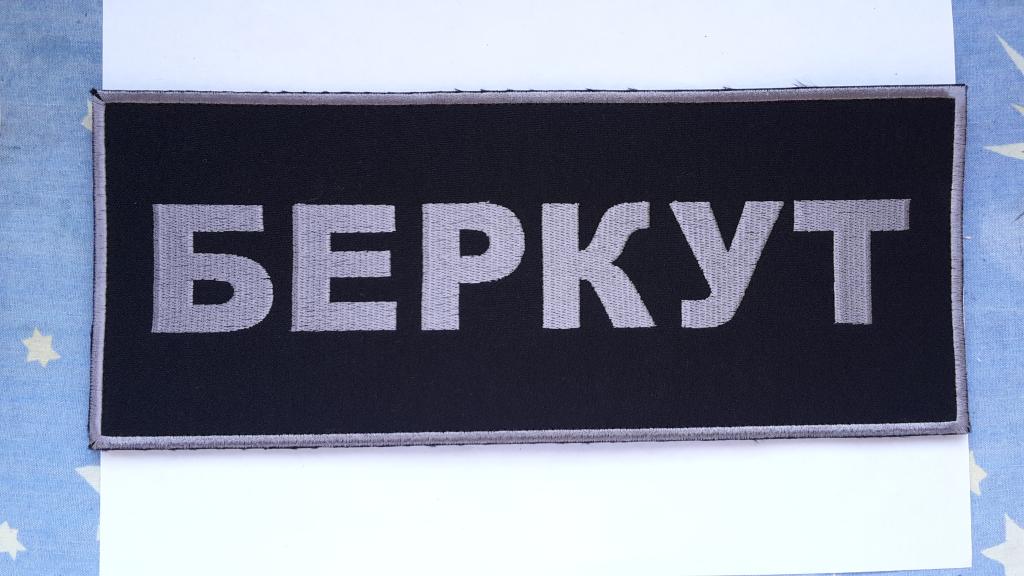 ШЕВРОН  БЕРКУТ  МВД УКРАИНА   НА СПИНУ  ЛИПУЧКА