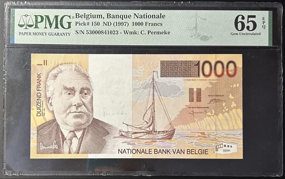 Бельгия 1000 франков 1997 год Слаб 65
