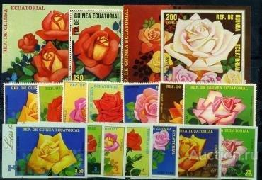Гвинея Экваториальная, 1979, Розы, 14 марок + 2 блока 