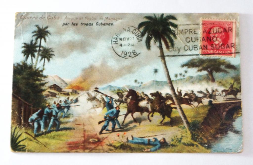 Открытка. Куба. 1928 год. (о-21)